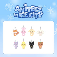 Illustration of all 8 Plush Keyrings