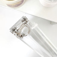 Large silver hinges of binder