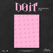 Pink album cover with 'DO IT' text on a black background