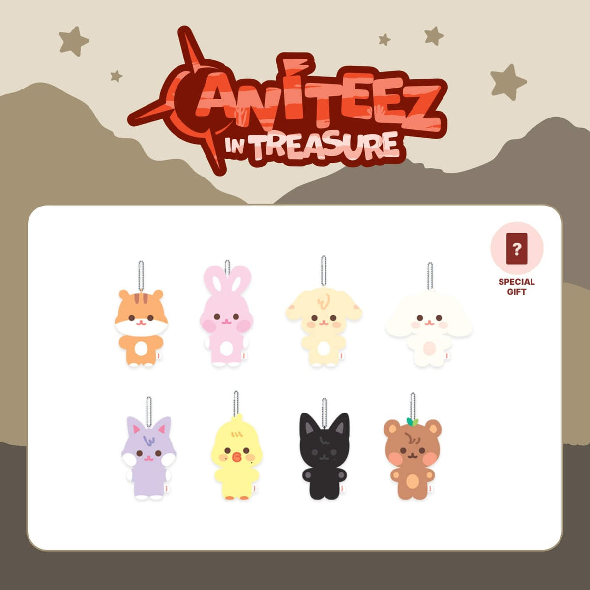 ANITEEZ Flat Fur Plush | ATEEZ Official MD | Aidol House
