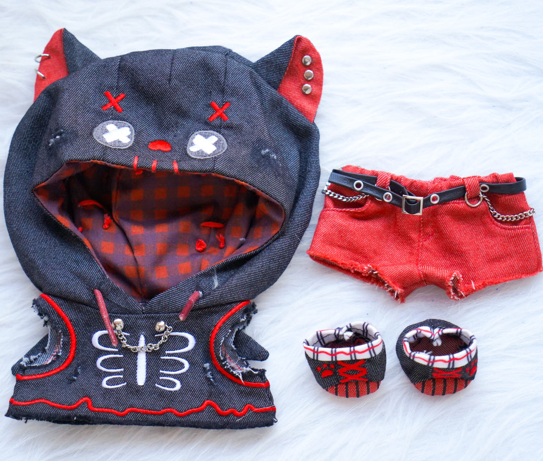 Plushie Clothing - Emo Cat Set
