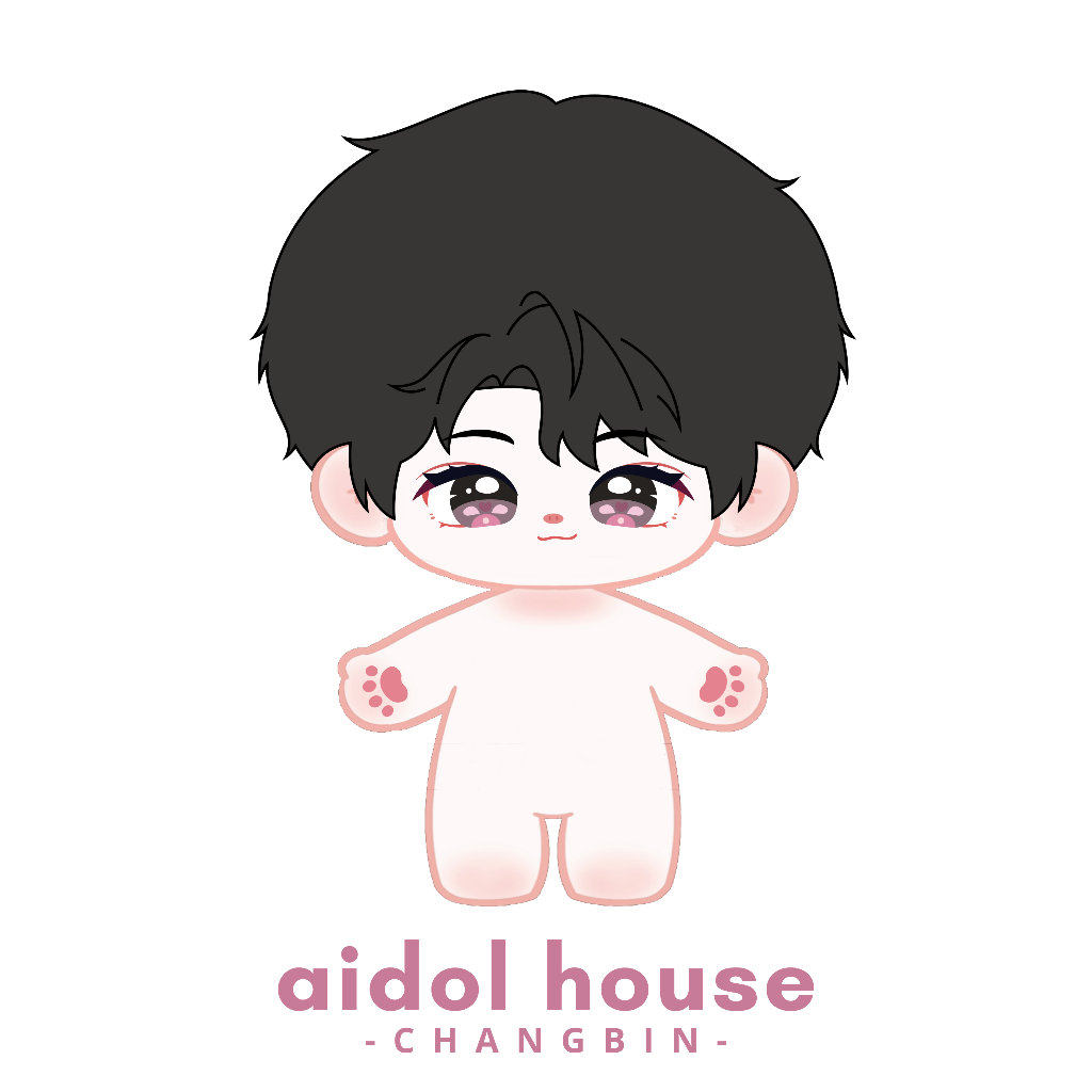 Graphic of Changbin plushie without clothing