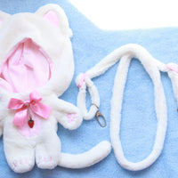 Plushie Clothing - Strawberry Cat Onesie