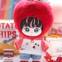 Plushie Clothing - Strawberry Puppy Set