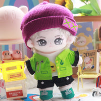 Felix front view with jacket and hat on