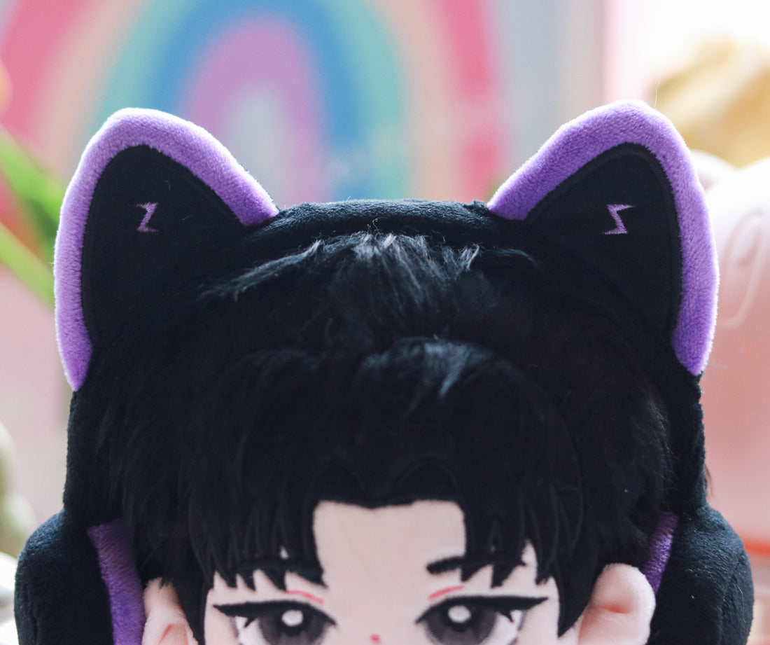Plushie Accessories - Black Cat Ear Headphones