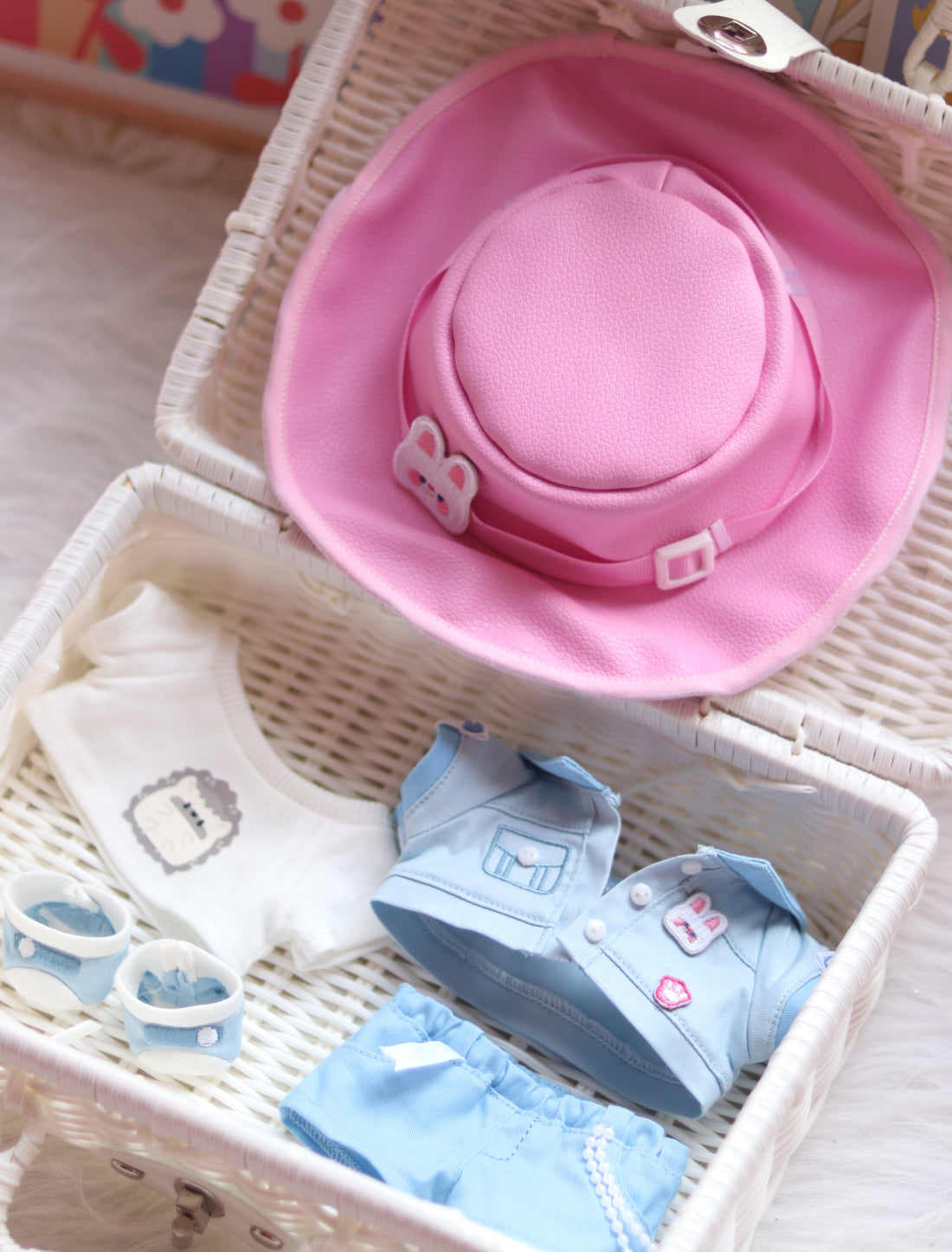 Plushie Clothing - Bunny Cowboy Set