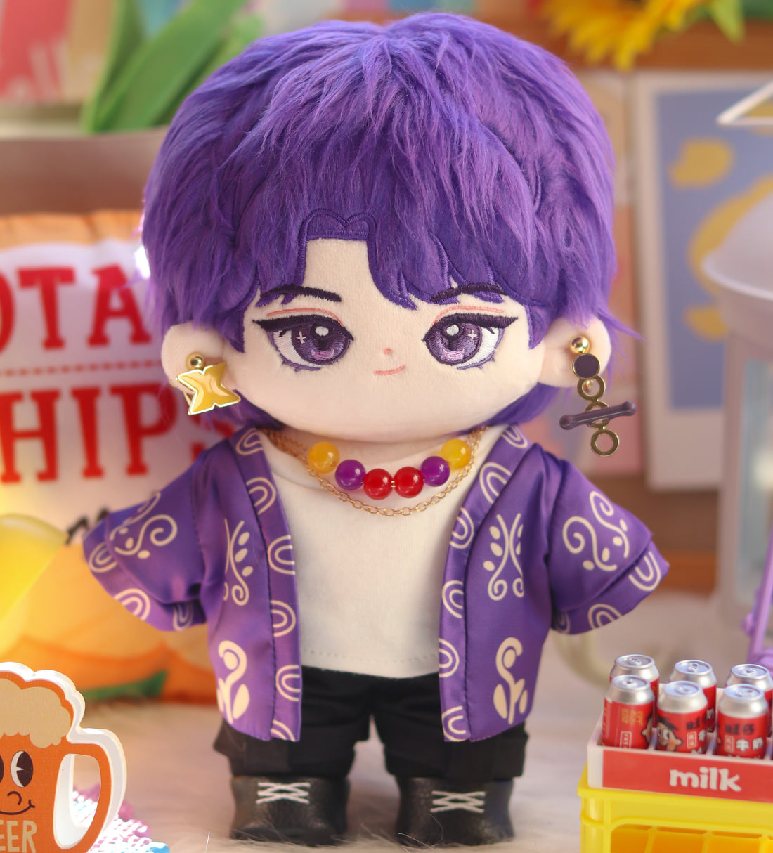 Lee Know front view with clothes and props