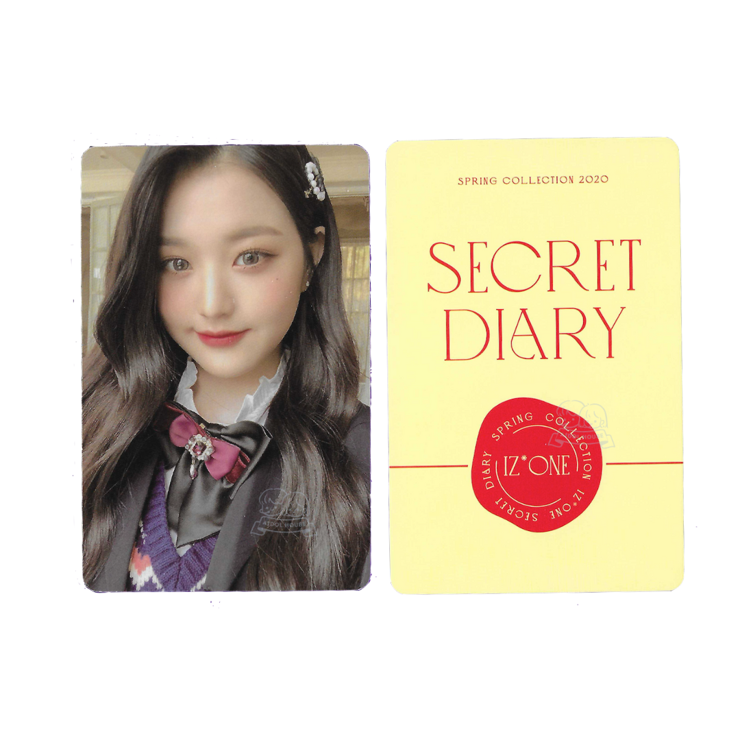 Jang Wonyoung Official Photocard [SECRET DIARY] – Aidol House