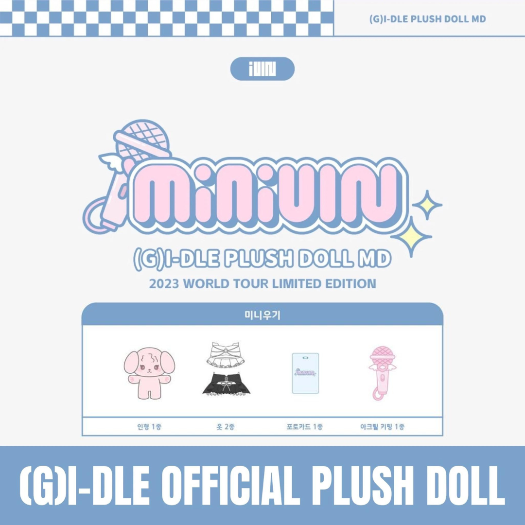 G)I-DLE PLUSH DOLL MD [MINIDLE] 2023 WORLD TOUR LIMITED EDITION