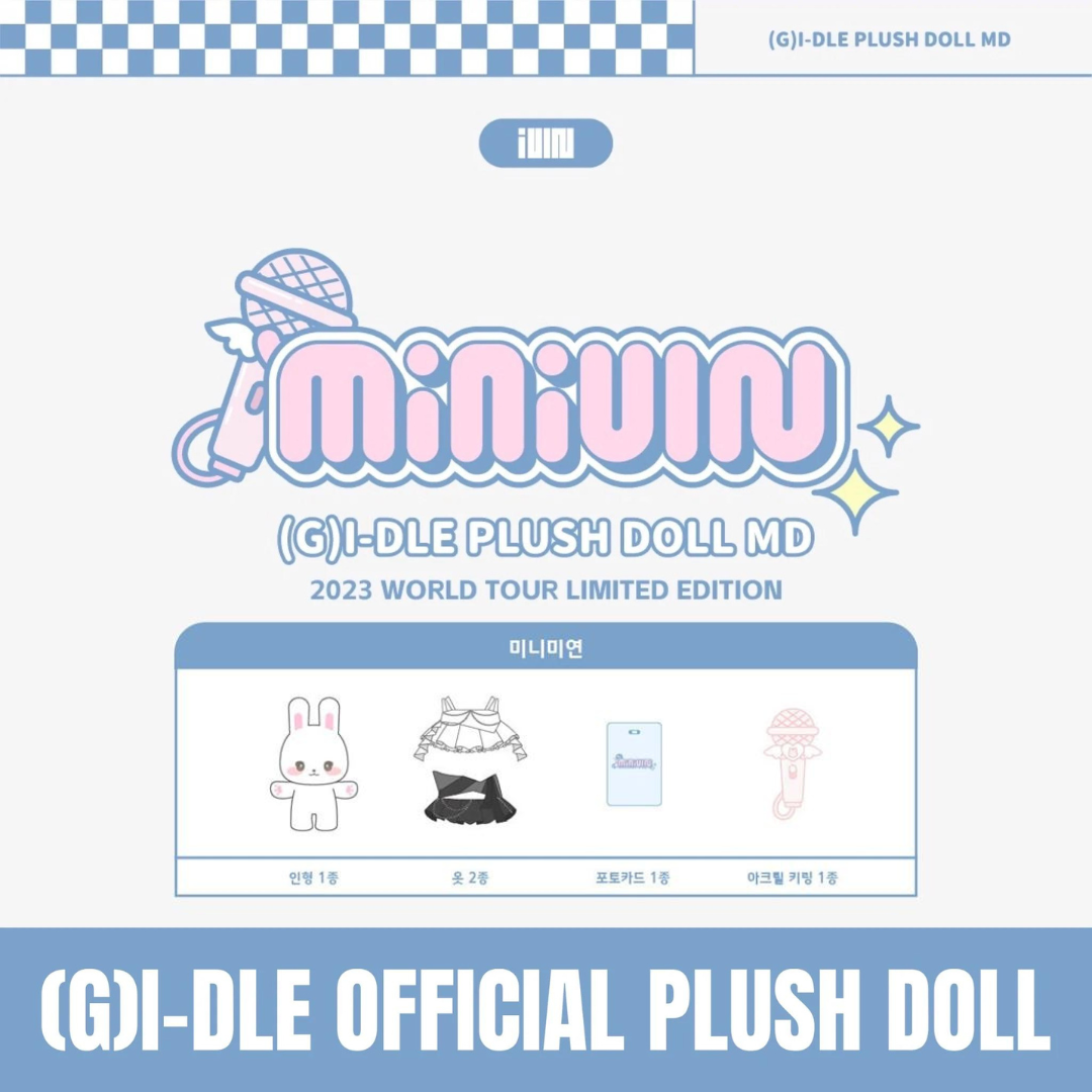 G)I-DLE PLUSH DOLL MD [MINIDLE] 2023 WORLD TOUR LIMITED EDITION