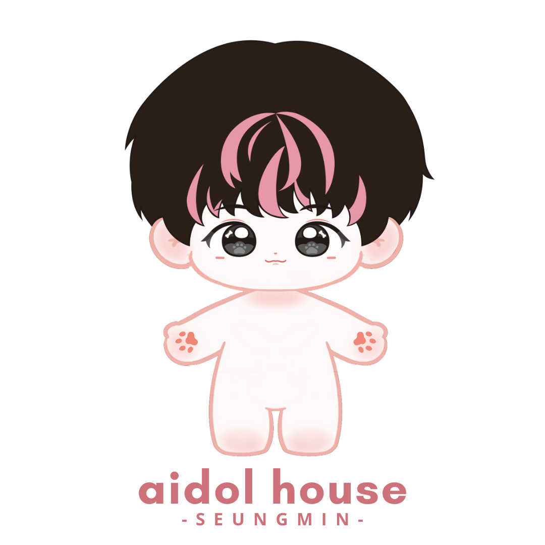 Illustration of Seungmin plushie without clothes