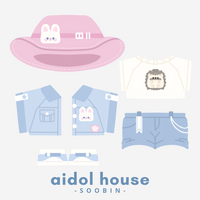 Plushie Clothing - Bunny Cowboy Set
