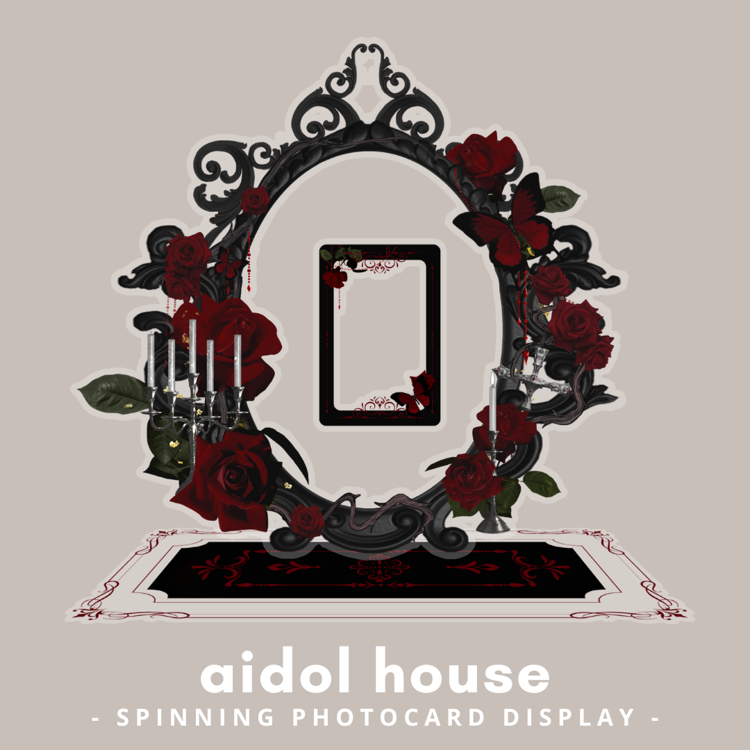 Spinning Photocard Display - Midnight Bloom