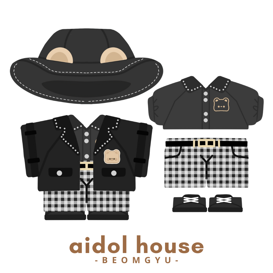 Plushie Clothing - Teddy Cowboy Set