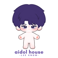 Illustration of Lee Know plushie without clothes