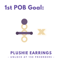 Plushie earrings - unlocks at 150 preorders