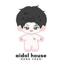 Illustration of Bang Chan plushie without clothes