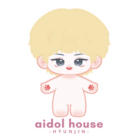 Illustration of Hyunjin plushie without clothes