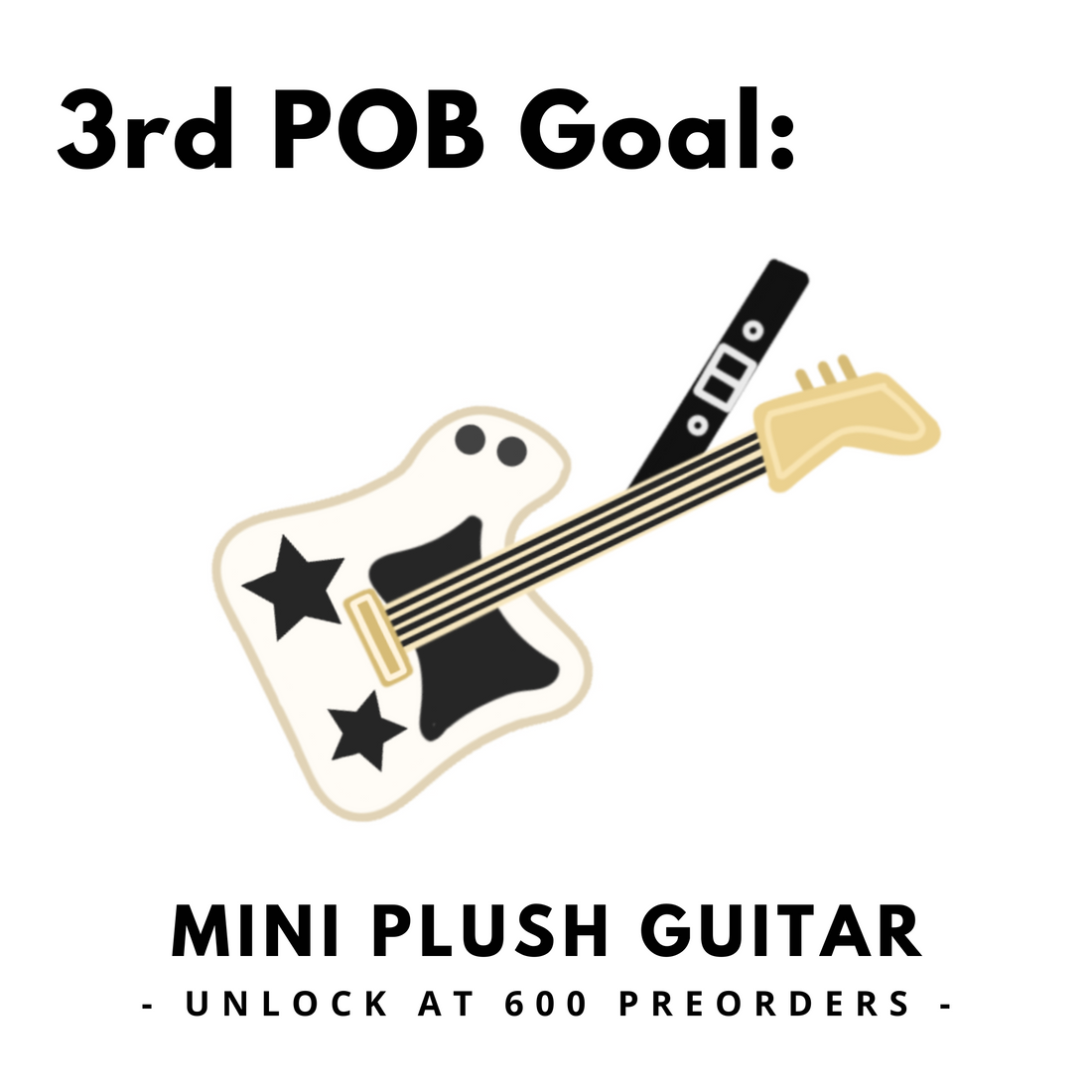 Mini Plush Guitar - unlock at 600 preorders