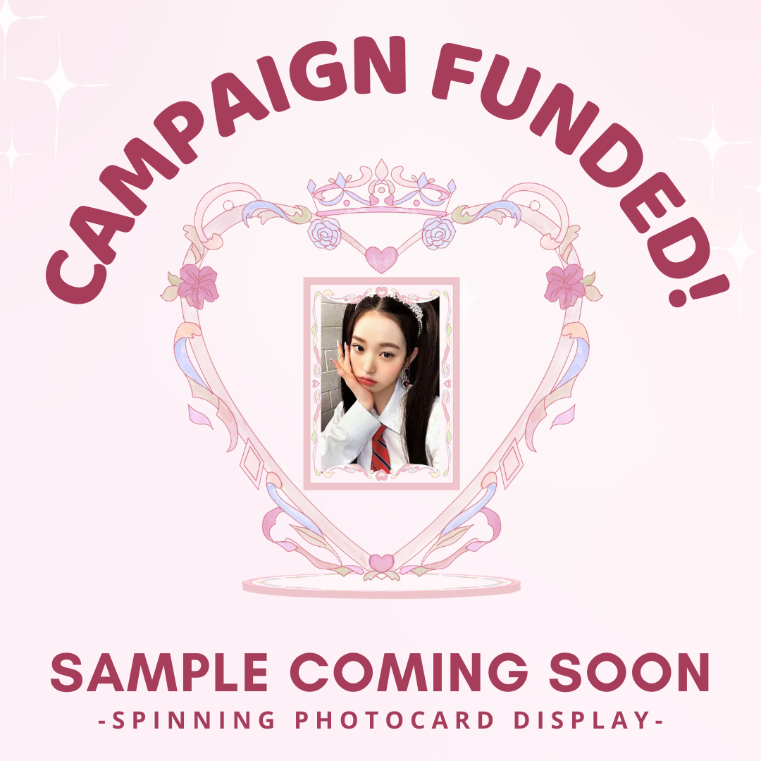 Spinning Photocard Display - Shape Of Love