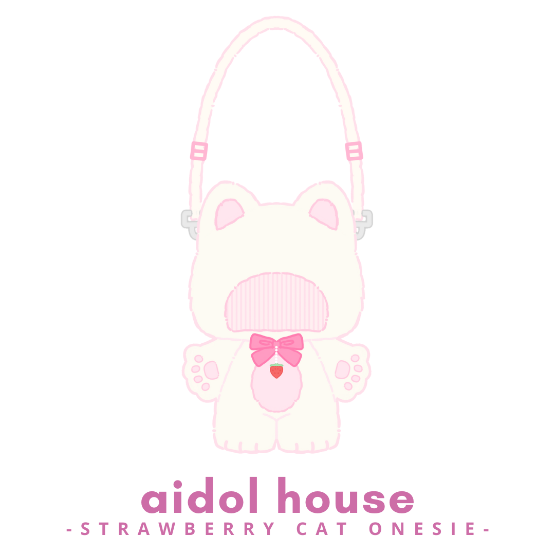 Plushie Clothing - Strawberry Cat Onesie