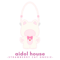 Plushie Clothing - Strawberry Cat Onesie