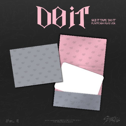 Album cover with 'DO IT' text and three patterned sheets on a dark background