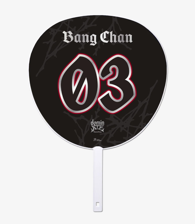 Back of image picket with Bang Chan’s name