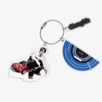 Key Holder with pic of Changbin sitting on a car and his name.
