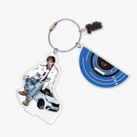 Key Holder with pic of Felix sitting on a car and his name.