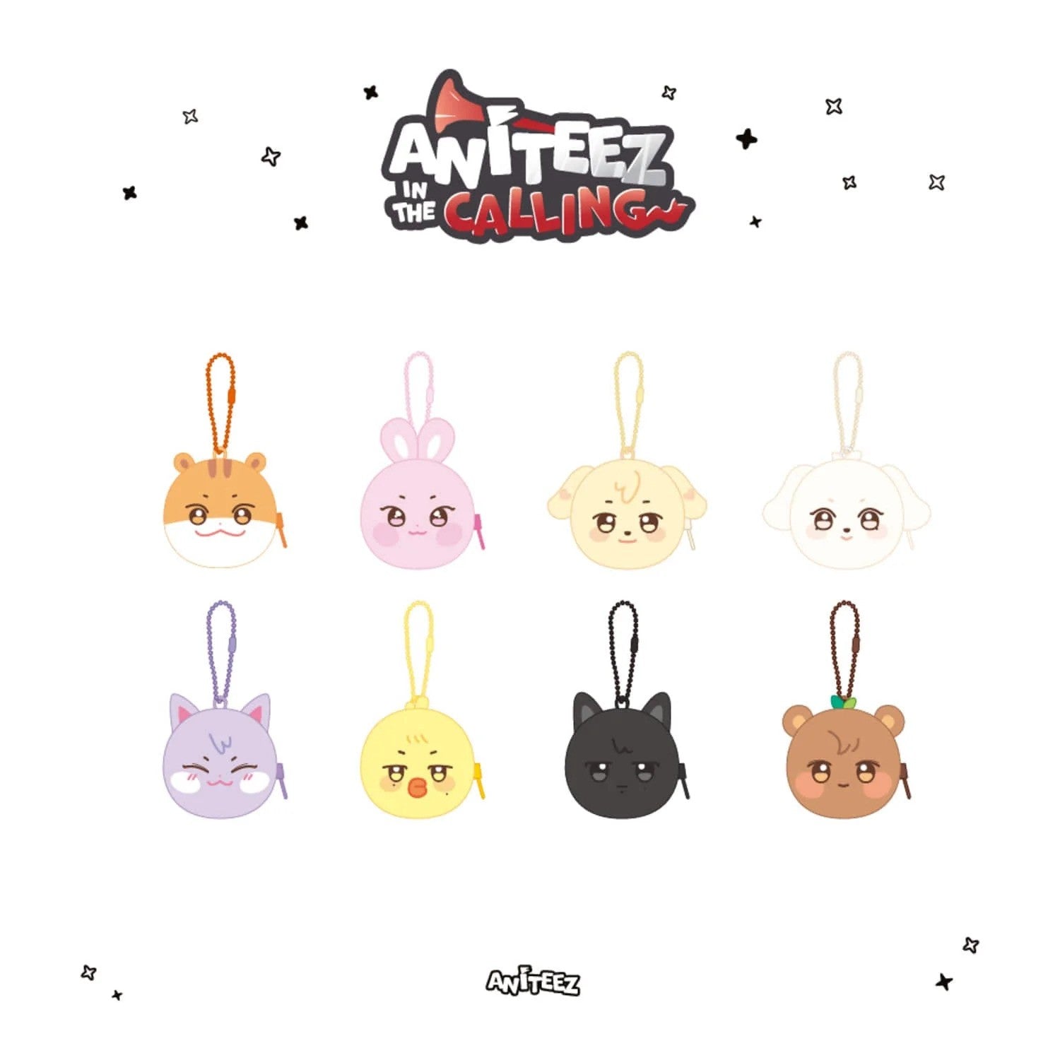 【ay@】キーホルダー ANITEEZ IN THE CALLING OFFICIAL MD [BACKPACK POUCH KEYRING