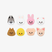 Illustration of cute animal-shaped picket covers