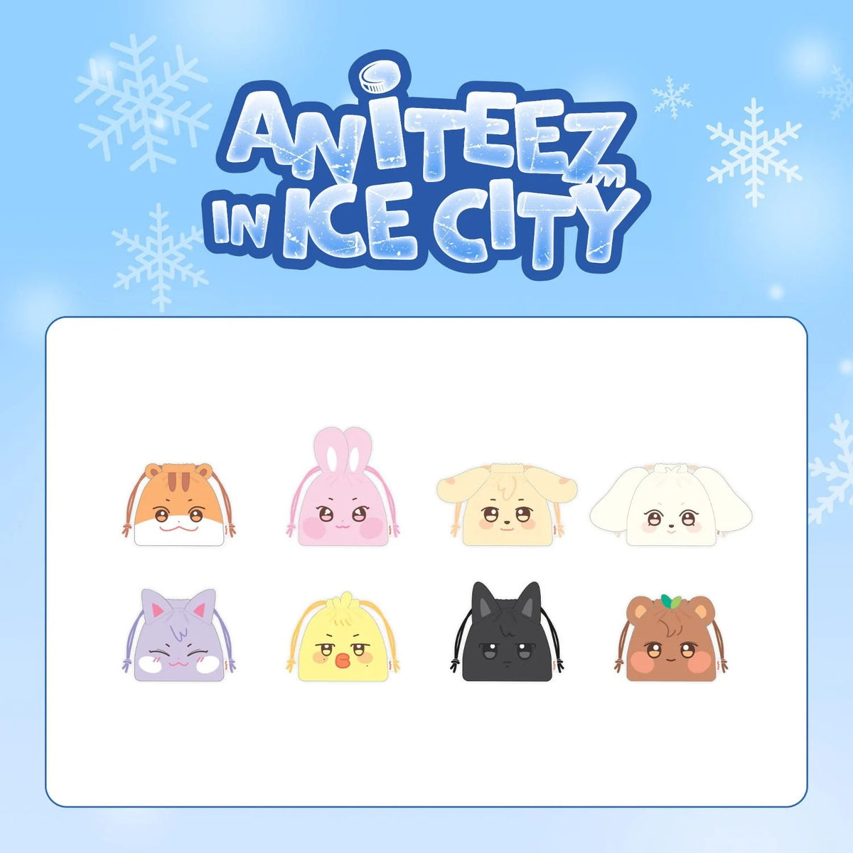ANITEEZ In Ice City String Pouch | ATEEZ Official Merch | Aidol House