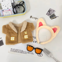 Plushie Accessories - Fox Ear Headband + Fur Coat + Sunglasses Set