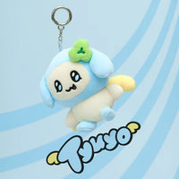 A plush keyring featuring the MIGHTEEZ Tyuyo character from ATEEZ’s official merchandise collection, designed in a bold and collectible style.