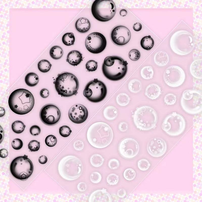 Metallic Bubbles Sticker Sheet