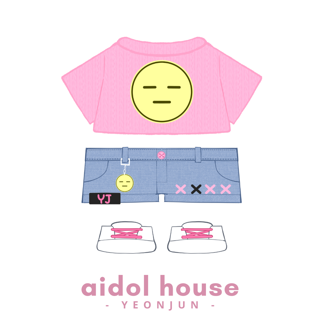 Yeonjun plushie graphic of outfit only (no plush)