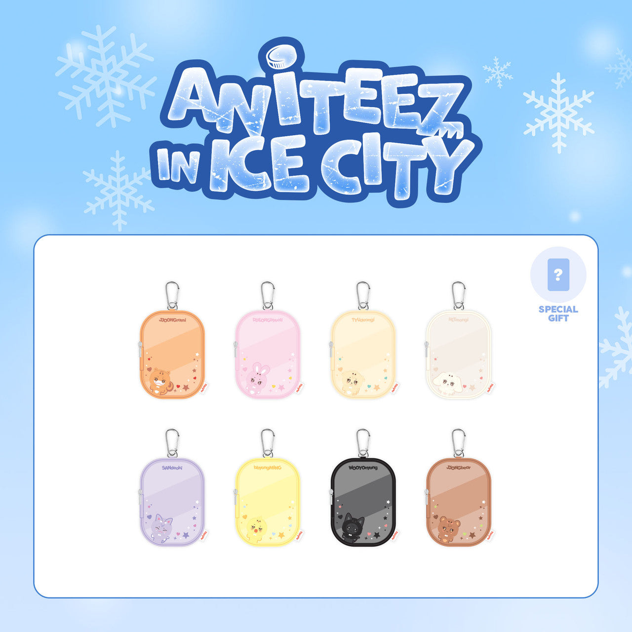 Aniteez in Ice City | ATEEZ PVC Pouch 2nd Official MD