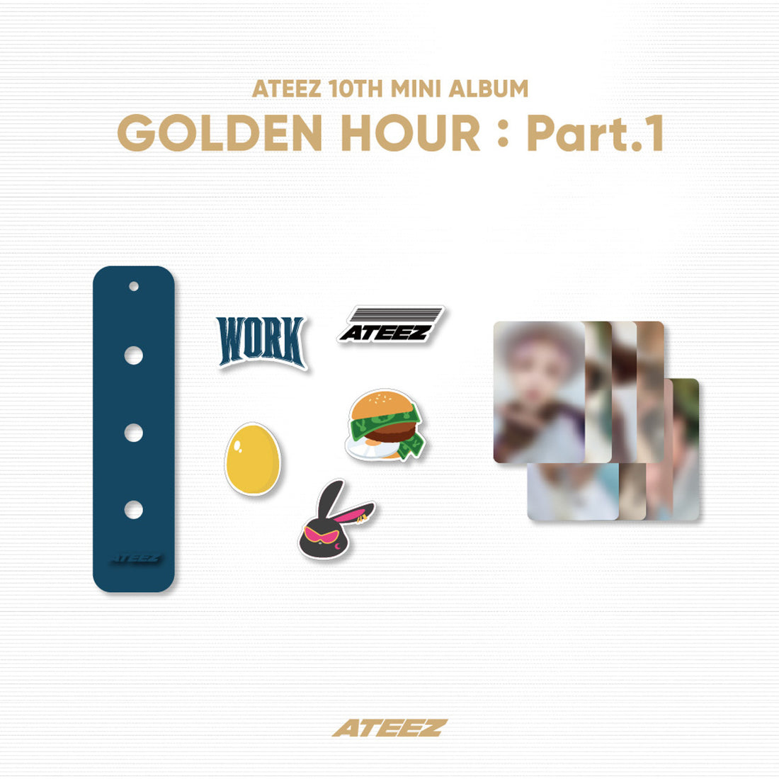 GOLDEN HOUR : PART.1 OFFICIAL MD [SILICONE CHARM KEYRING SET]