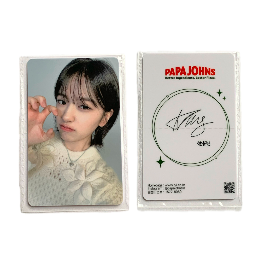 IVE ソウルコン　フォトカードバインダー　トレカ　ユジン An Yujin Photocard [IVE X PAPAJOHNS KOREA] – Aidol House
