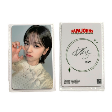 An Yujin Photocard [IVE X PAPAJOHNS KOREA]