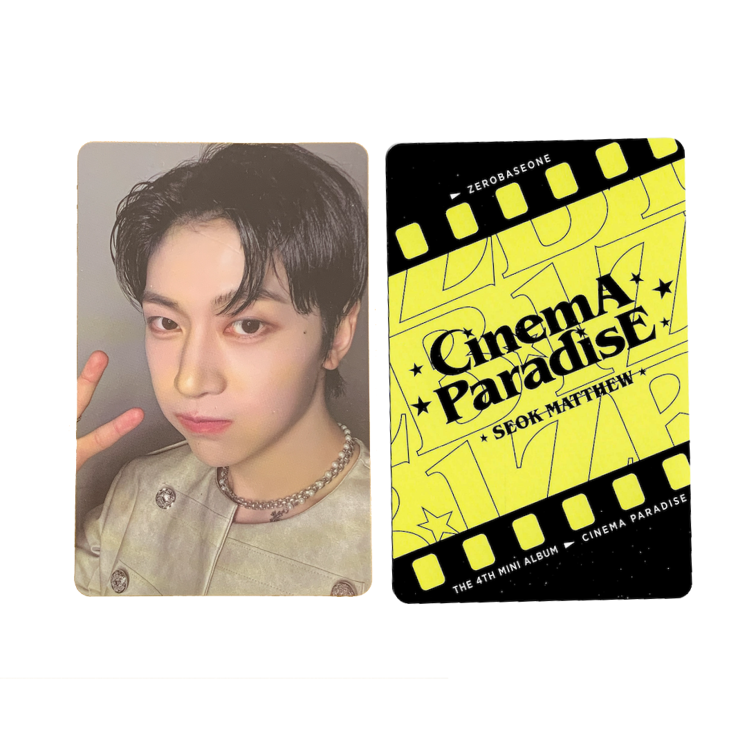 Seok Matthew Official Photocard [Cinema Paradise]