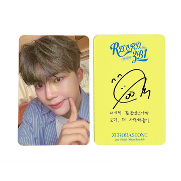 Park Gunwook Fan Club Photocard [RECORD.ZB1]