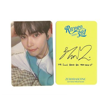Sung Han Bin Fan Club Photocard [RECORD.ZB1]