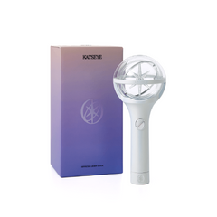 White handheld lightstick with transparent top and Kaiseye branding on a gradient purple box.