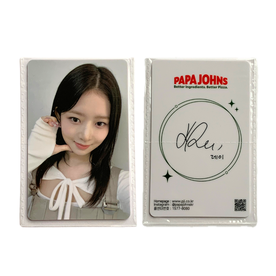 Rei Photocard [IVE X PAPAJOHNS KOREA]