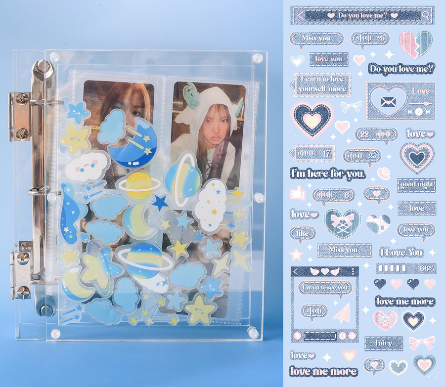 [PREORDER] Denim Sweetheart Acrylic Charm Set