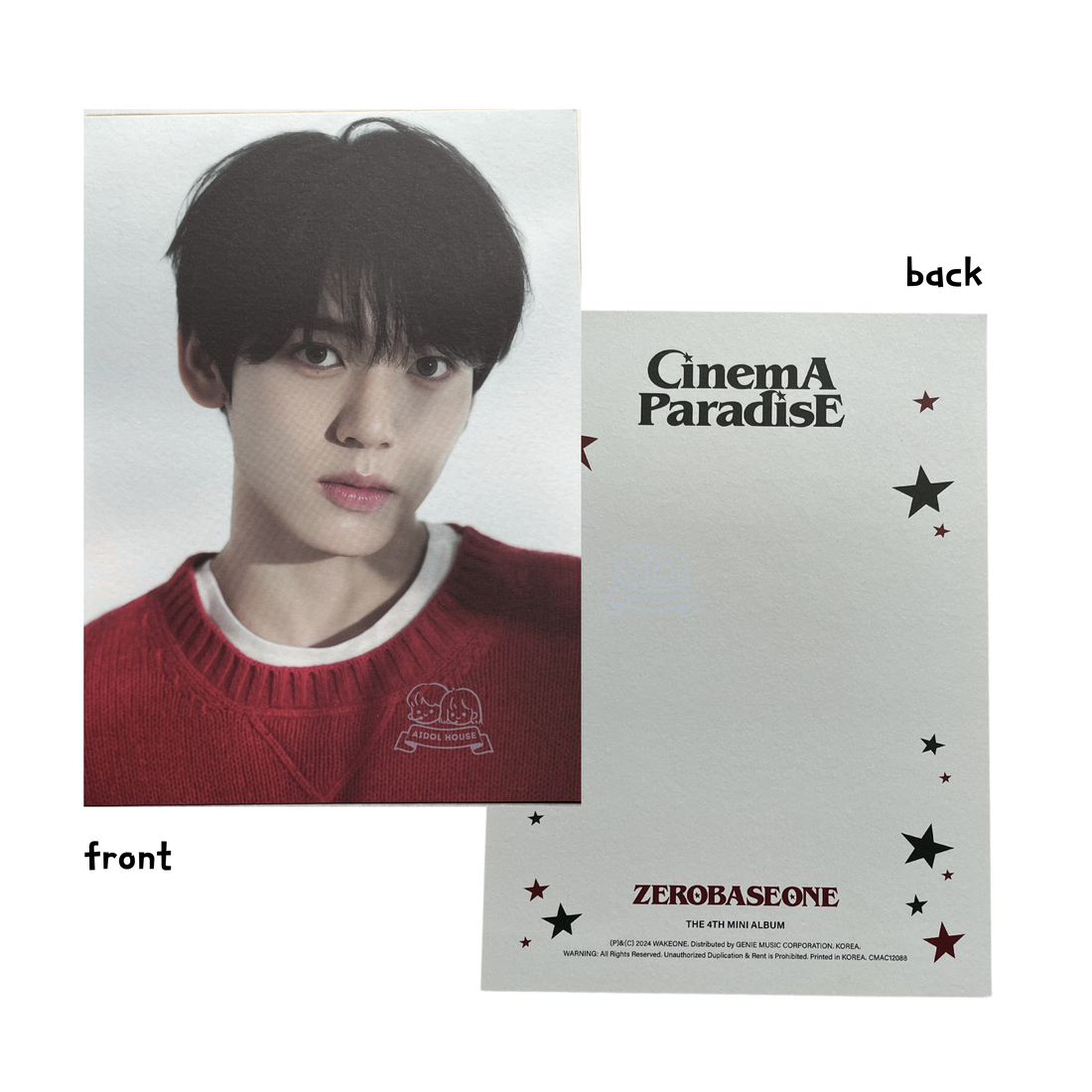 Han Yu Jin Official Postcard [CINEMA PARADISE]