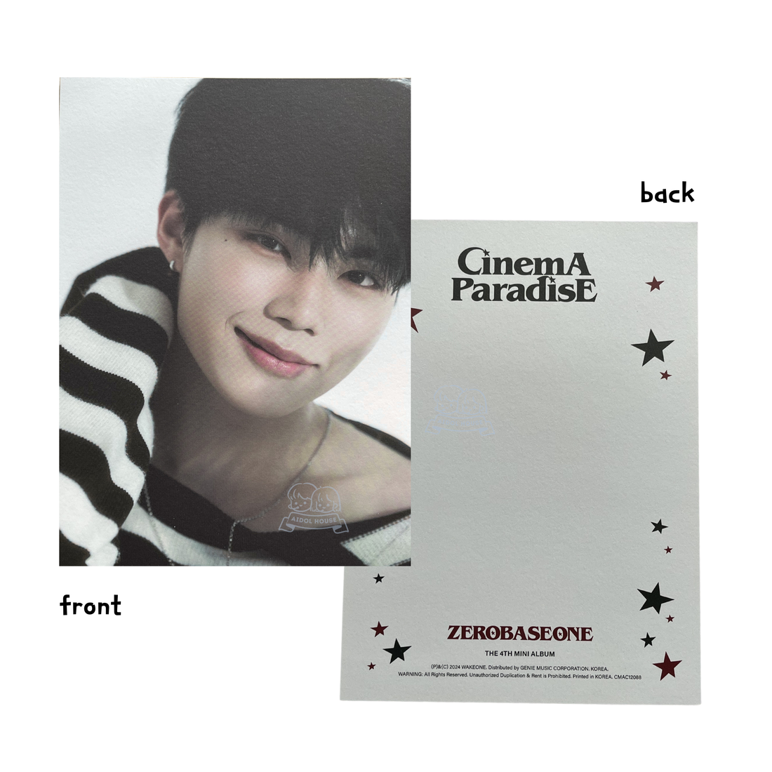 Park Gun Wook Official Postcard [CINEMA PARADISE]